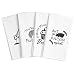 Cooking Up Laughs Funny Kitchen Towels. Set of 4 Hand Towels with Sayings. Fun Dish Towels for Housewarming Gift, Christmas, Birthday or Mothers Day. Cotton Flour Sack Towels, Cute Novelty Gifts