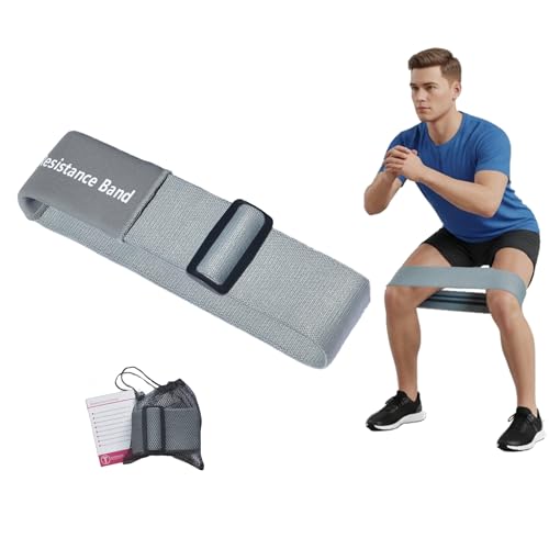 Adjustable Fabric Resistance Bands, Non-Slip Exercise Bands for Men and Women, Perfect Workout Bands for Glutes and Lower Body Training - 1 Pack (Heavy)