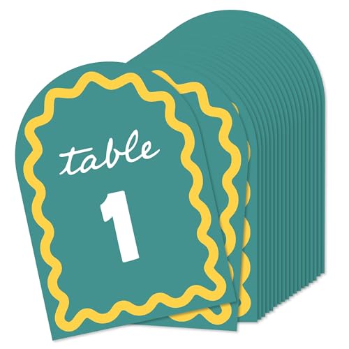 Numéros de table double face pour simplifier l'organisation de votre décoration d'anniversaire