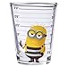 Silver Buffalo Minions Despicable Me Mug Shot Featuring Bob, Stuart, Tim, and Dave 4 Pack Mini Glass Set, 1.5 Ounces