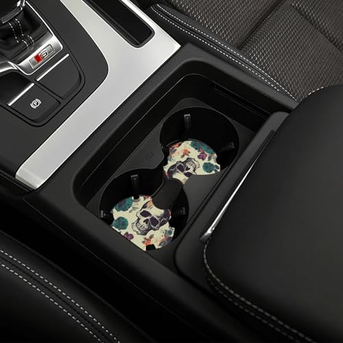 Portavasos para carro 2 piezas goma negra universales miniatura 6