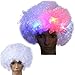 Produktbild Luckhome Bob Wigs with Baby Hair Pre Plucked for All Skins Party Disco LED Flash Clown Haar Fußball Fan-Erwachsener Afro Maskerade Perücke Explosion Kopf Fake Glow Fan Nacht Marktstand A