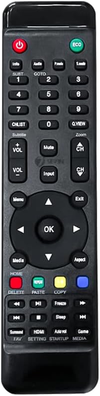 7SEVEN® Compatible with Blaupunkt Tv Remote Control Suitable for LCD LED Television - Match Your Existing Remote Exactly as Shown in Catalogue