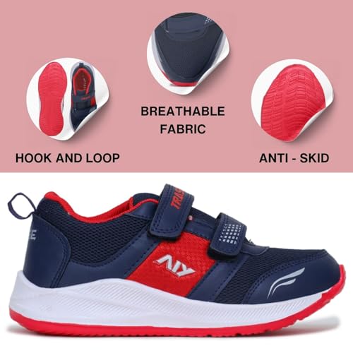 Image of TRASE Boys' Running Shoe for Active Kids | Sport Running & Walking Shoes with Lightweight mesh Upper Eva Sole | All Day Casual Wear