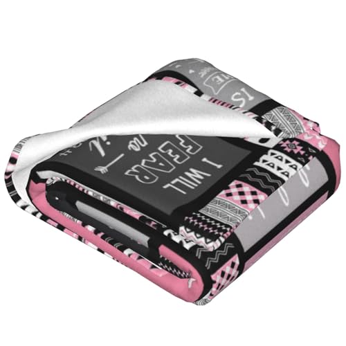 Christian Inspirational Soft Throw Blanket for Women and Men - Faith, Religious, Spiritual Gift - Personalized for Adults/Kids 50"x 60"