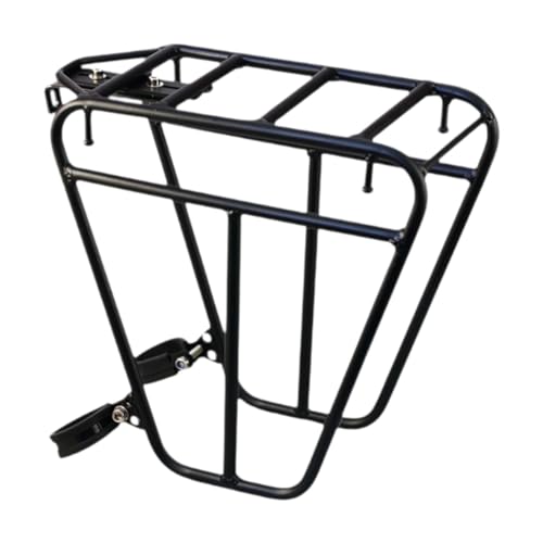 Porte-bagages avant pour vélo en acier idéal pour les courses et trajets en ville