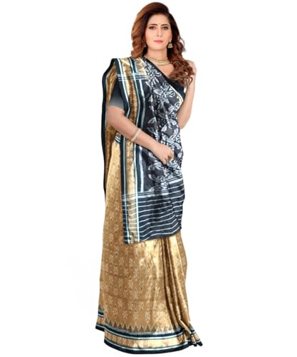 Image of Nuapatna Cotton Saree of Odisha Ikkat Orissa Traditional Handloom Sari | Bomkai | Pata | Nuapatana | sambalpuri saree | khandua patta sare | without Blouse S12