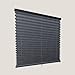 CALYX INTERIORS Pleated Fabric Window Shade, Light Filtering, Cordless, 22.5