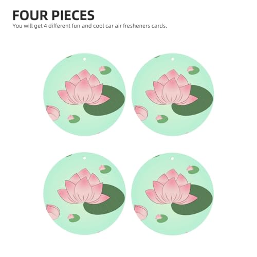 Hojas aromáticas para auto con olor a flores de loto miniatura 2