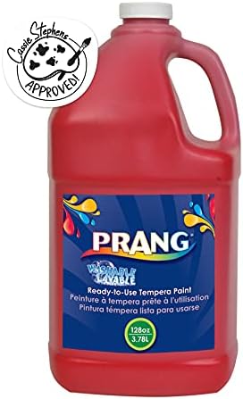 Prang 10601 Prang Washable Paint, Gallon Size, Red, 1-Unit - 2