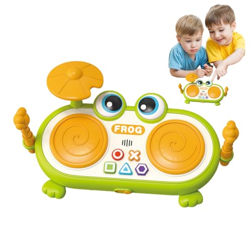 Juguetes musicales para bebé que calman el aburrimiento con juegos rítmicos y luces de rana