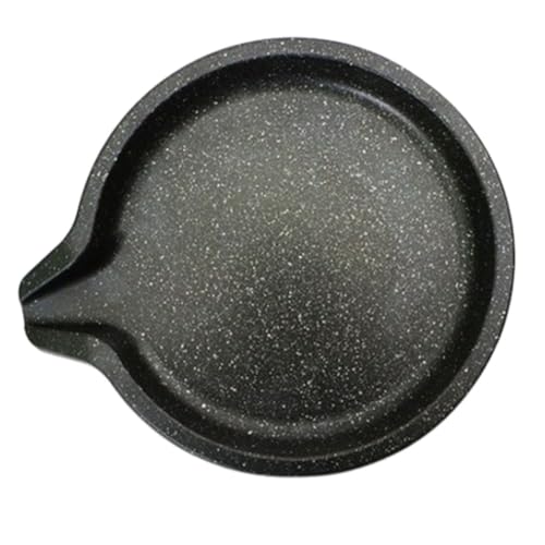 SIGNIM Designed at an angle non-stick 4-layer thick 2.5in/7.5cm cast iron modern round grill 15.1