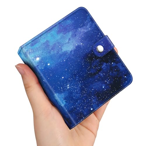 Fintie Álbum de fotos pequeño para películas Polaroid de 3.5 x 4.25 pulgadas, 52 bolsillos, compatible con Polaroid Now+/Now/Flip/I 2/I Type/600/SX 70/fotos Fujifilm Instax Wide EVO/400/300, cielo