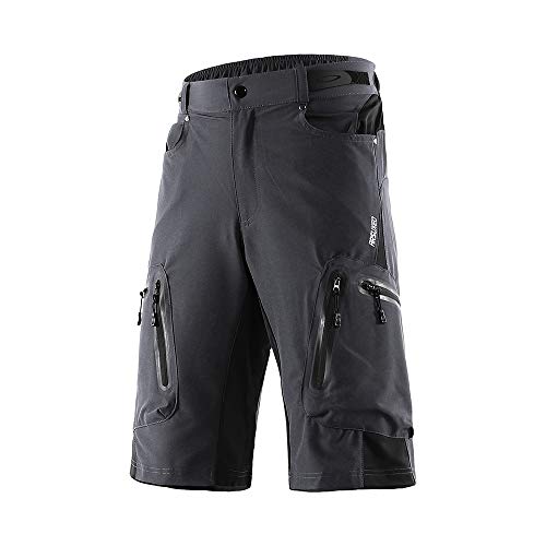 Shorts de ciclismo baggy con bolsillos y cremallera miniatura 1