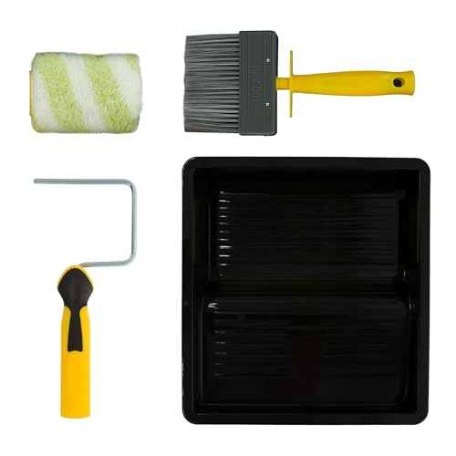 CORAL Max Coat Exterior Paint Roller & Brush Set for Shed Fe...