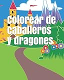  Colorear de caballeros y dragones