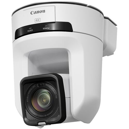Amazon.com : Canon CR-N100 4K NDI PTZ Camera (White) with 20x Zoom
