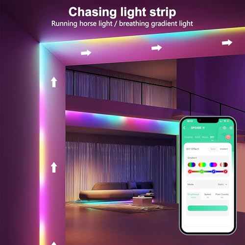 Tira de LED COB RGB 10m con Control WiFi y Alexa miniatura 3