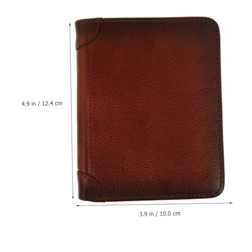 BESPORTBLE Men's Cowhide Leather Rfid Blocking Wallet Thin Business Card Holder with Money Storage Pouch Theft Coin Purse Lightweight and Portable for Everyday Use2