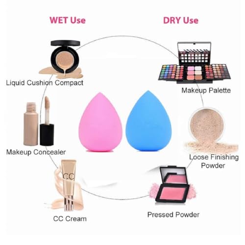 Image of Mini 5Pcs Makeup Blending Sponges-1 Soft Beauty Foundation Finger Sponge for Flawless Cream, Powder & Liquid Application - Applicator Sponge(6Pcs)
