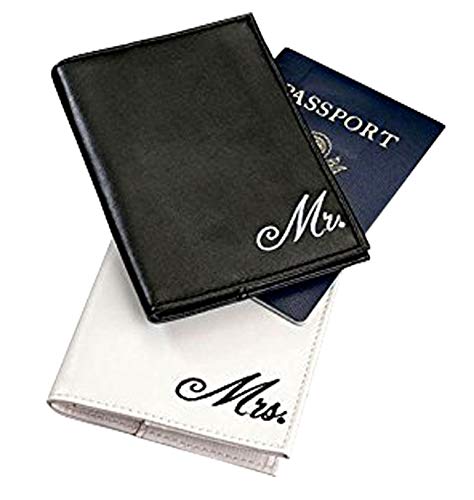 Mr. and Mrs. Passport Covers and Luggage tags Gift Set