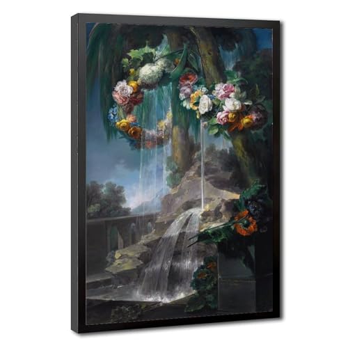 Impression sur toile fleurs Miguel Parra Abril - Tableau déco murale suspendu 20x30 cm