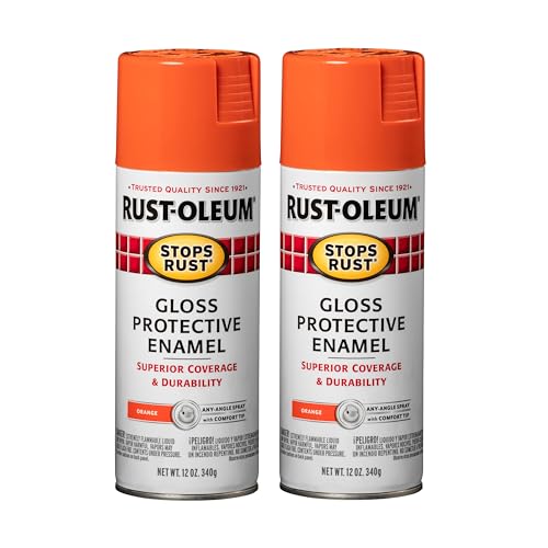 Rust-Oleum Stops Rust Spray Paint, Gloss Orange