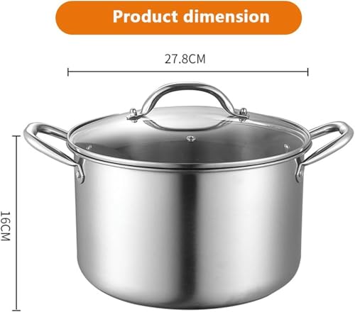 Marmite à soupe pour ragoûts en famille compatible four et induction