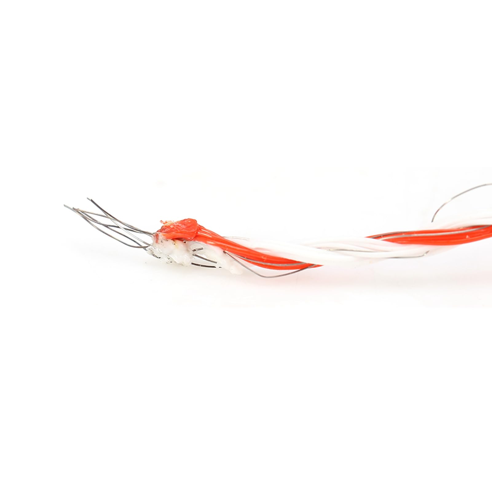 Filo per recinzione elettrica da 500 m, in nylon resistente e acciaio inossidabile, per bestiame, pecore, cavalli e animali domestici, corda conduttiva rossa e bianca, 15 x 16 cm