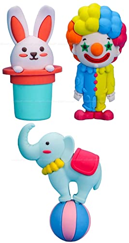 Image of FunBlast Cartoon Erasers for Kids - Retractable Eraser, Novelty Eraser Unicorn Themed Kawaii Erasers for Kid, Students, Fancy Stationery Gift for Boys, Return Gift for Kids (Pack of 3)