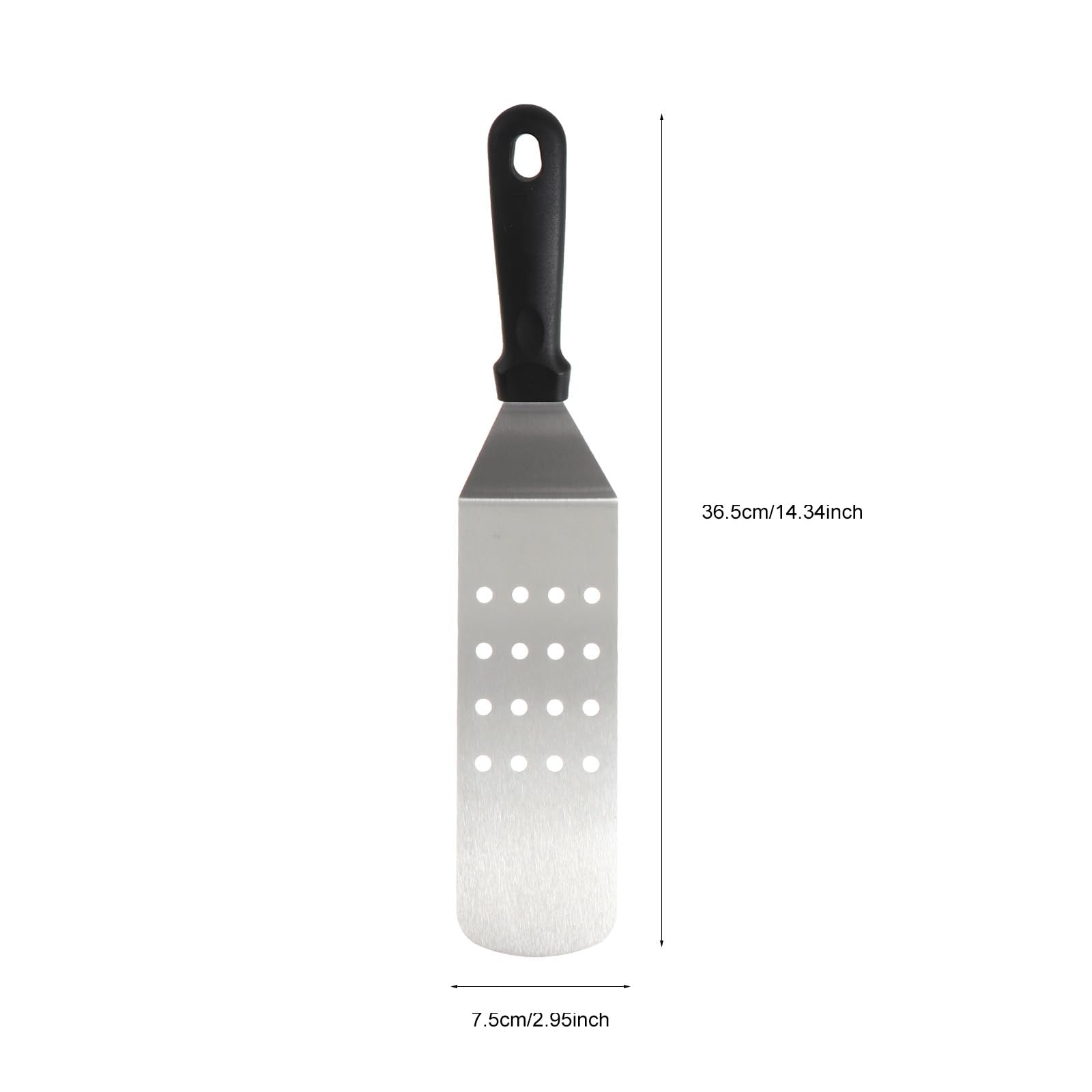 DOITOOL Pala per Pizza Design Perforato e Manico Scorrevole in Inossidabile Set 5 Utensile da Cucina per Pizza e Torte da
