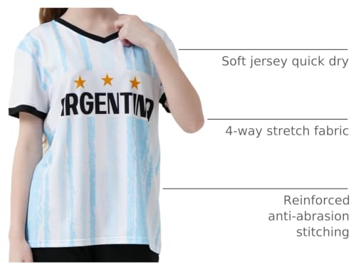 Image of Youth Soccer Jersey Boys Girls- Breathable Lightweight Football Training Shirt for Kids (Infant-Youth Sizes)
