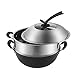 MNSSRN Altmodischer Haushaltsguss-Eisen-Topf, All-in-One-Topf, gesund und sicherer Anti-Kocher, Gasherd, Induktionskocher, Kochtopf,D,34cm