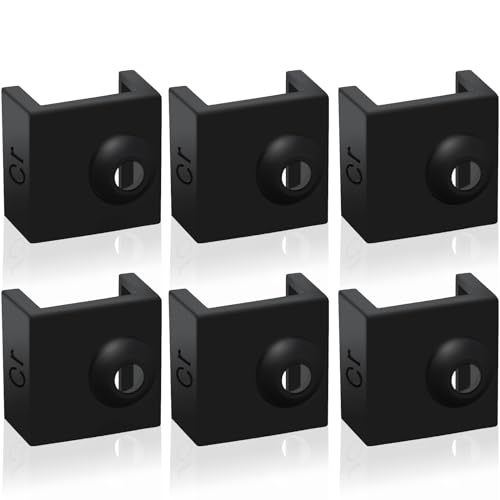 6 PCS 3D Printer Hotend Silicone Sock Heater Block Silicone Cover for Ender 3/3 Pro/3 V2, Ender 5/5 Plus/ 5 Pro, CR 10 S