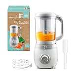 Cherub Baby Easycook 4-in-1 Baby Food Maker | Steamer Blender Steriliser & Bottle Warmer | All-in-One Baby Food Processor | Newborn Essentials & Baby Travel Essentials