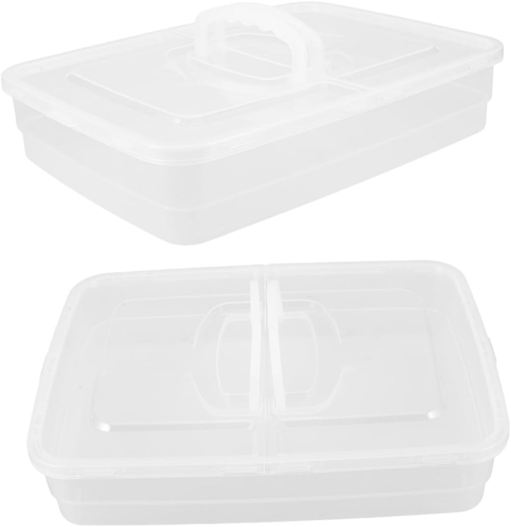 2pcs Stackable Sourdough Proofing Box Lid Handle Pizza Bread Dough Storage