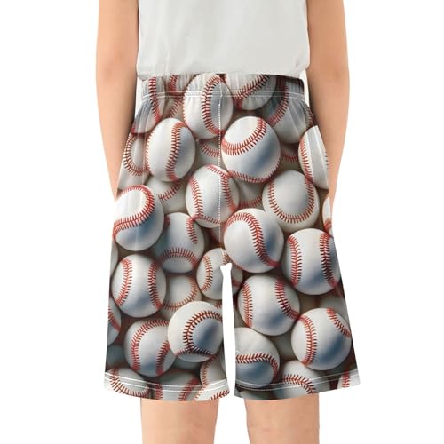 ALAZA Funny Ball Baseball Pajama Shorts Sleep Shorts Pant Lounge Pajama Bottoms Elastic Waist with Pockets2