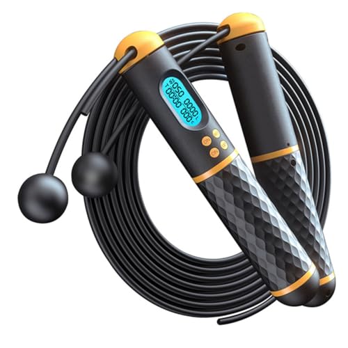Corde à sauter sans fil avec compteur numérique et poignée ergonomique