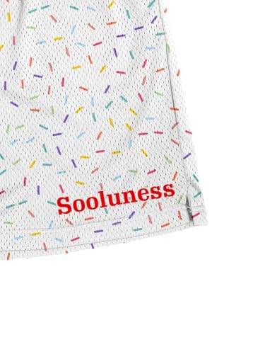 Ice Cream Men's 5 Inches Inseam Mesh Graphic Print Shorts Casual Workout Cool Shorts Gym Basketball Running Short Pants4