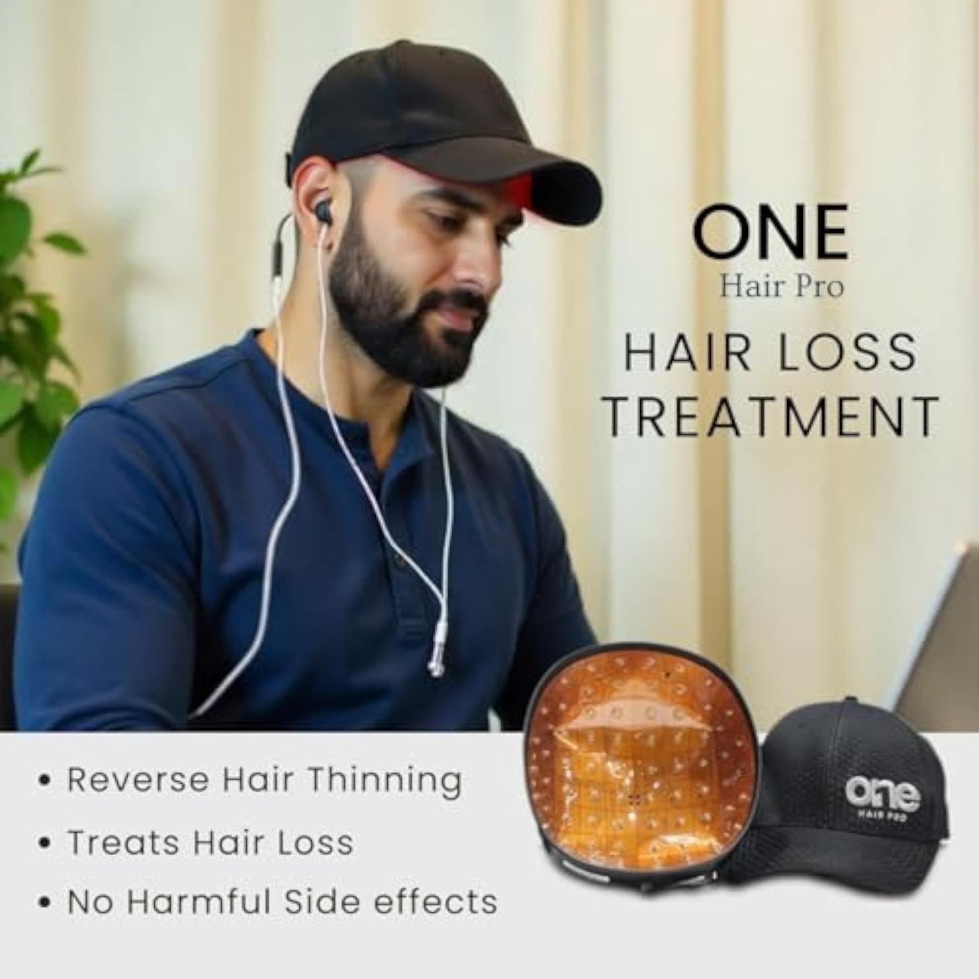 Laser Cap Growth System for Men & Women, Low-Level Light Therapy
