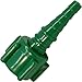 Swivel Barb Adaptor Nipple Nut, Swivel Nipple Christmas Tree Connector, Green Oxygen Tubing Connector (6 Pack)