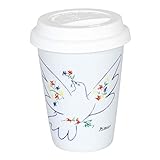  Könitz Picasso La Colombe Du Festival Coffee to Go Mug mit Deckel, Becher, Kaffeebecher, Porzellan, 380 ml, 11 5 162 1992