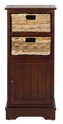 SAFAVIEH Home Collection Connery Cherry Wood Storage Cabinet