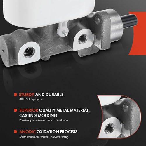 A-Premium Brake Master Cylinder with Reservoir and Cap Compatible with Honda Vehicles - Odyssey 1999 2000 2001 2002 2003 2004 V6 3.5L, EX Submodel only - Replaces 46100S0X951, 46100S0X952 by A-Premium - Used condition - Image 2