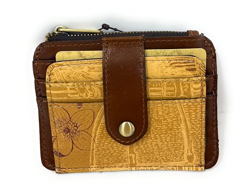 Image of Patricia Nash Leather Cassis ID Card Case Wallet, Italian Sketchbook
