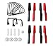 BTG Crash Parts Main Rotor Blades Propellers Protectors Landing Skid Main Gears LED Cover for Wltoys V686 V686g V686k Quadcopter
