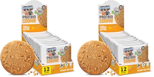 Image of Lenny & Larry's The Complete Cookie, Peanut Butter, Soft Baked, 16g Plant Protein, Vegan, Non-GMO, 4 Ounce Cookie (Pack of 24)