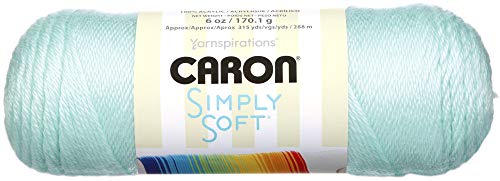Caron International Simply Soft Yarn 6-Ounce/315-Yard Skein of Yarn, Soft Green - H97003