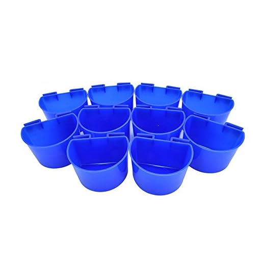 Leoie 10 pz decorazione Cup Water Feed Cage tazze per pollame Gamefowl Rabbit Chicken piccioni