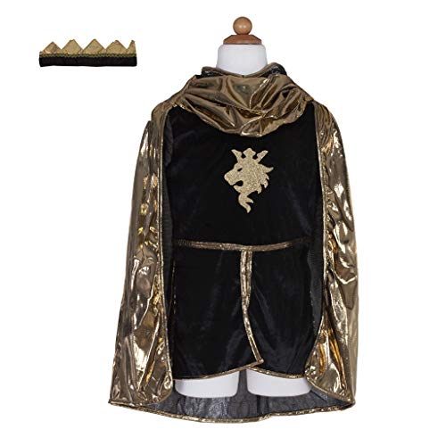 Great Pretenders 61955, Golden Knight with Tunic, Cape, Crown, US Size 5-6
